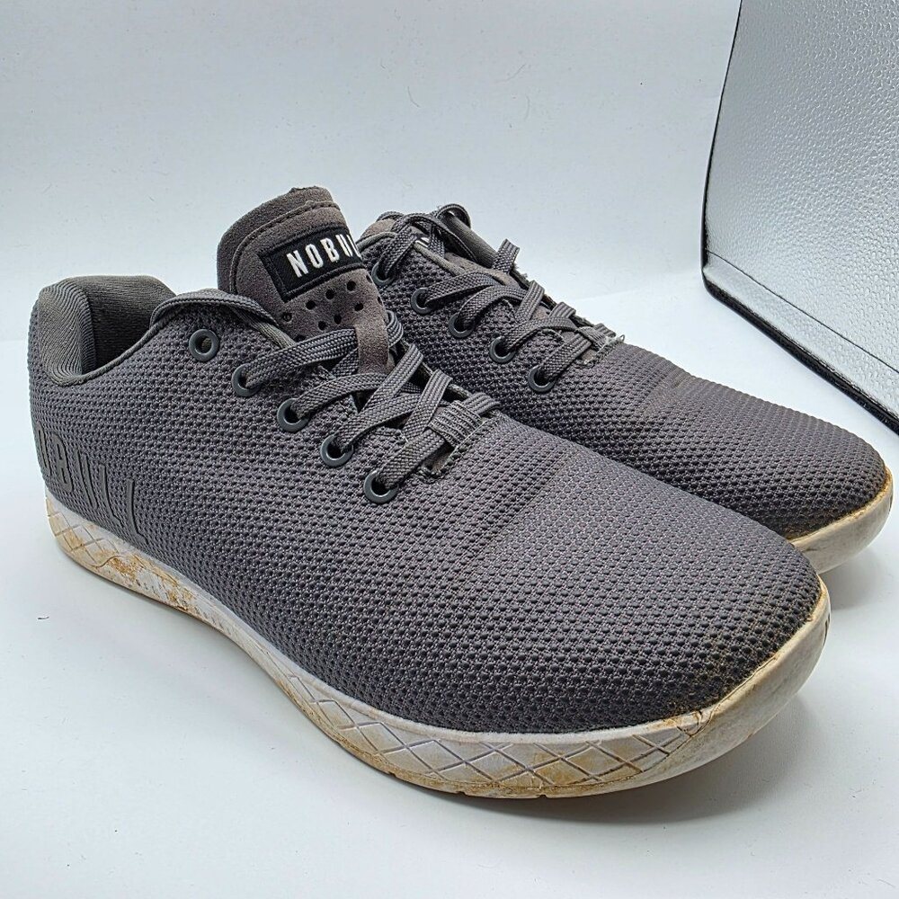 NoBull Mens Size 10 Gray Training Shoes Work Out Gym Cross Fit Casual Walking
